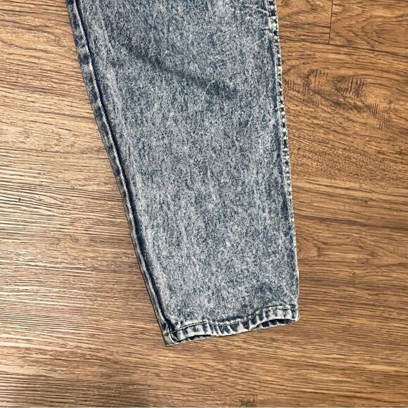 Vintage Gitano 80’s Ultra High Waist Tapered Leg Acid Washed Jeans Size 16 - Picture 4 of 11